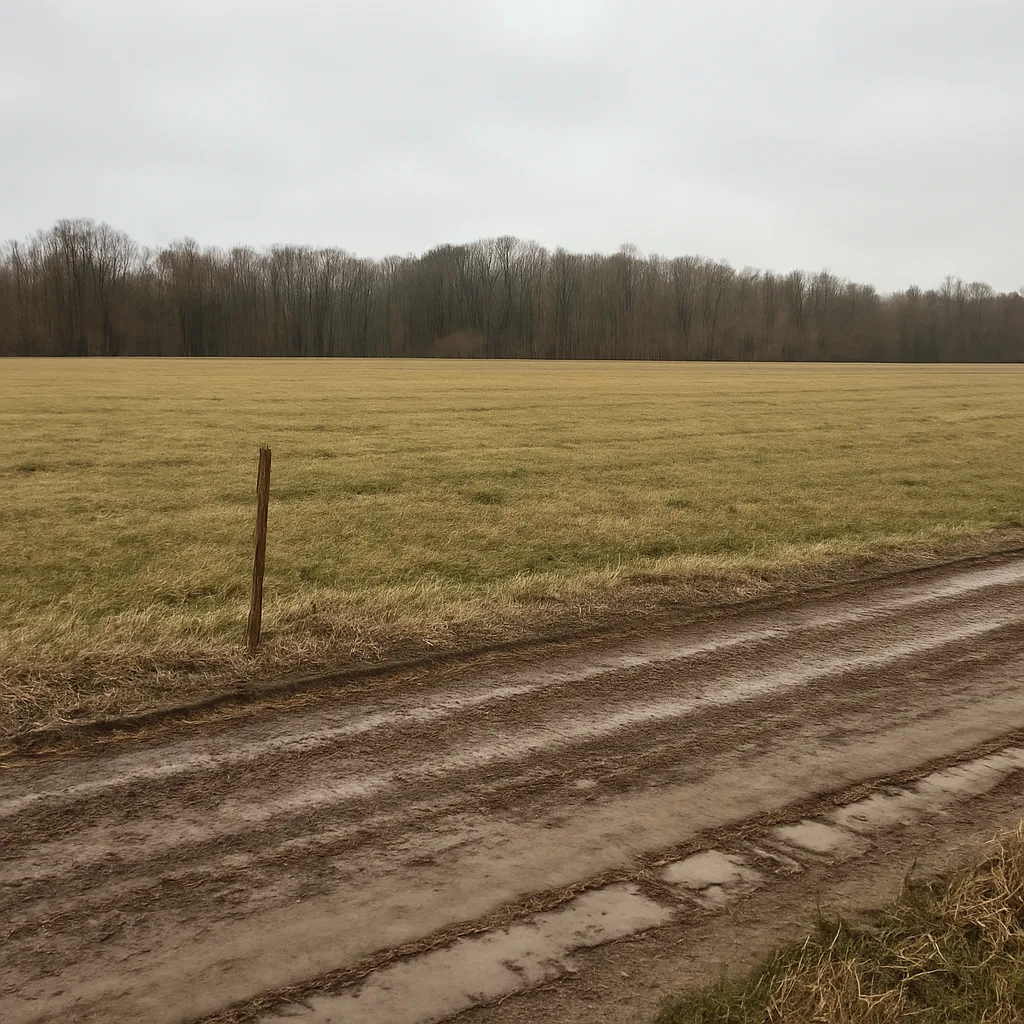 Rural acreage with open grassland and conifer forest in Dutchess County, New York