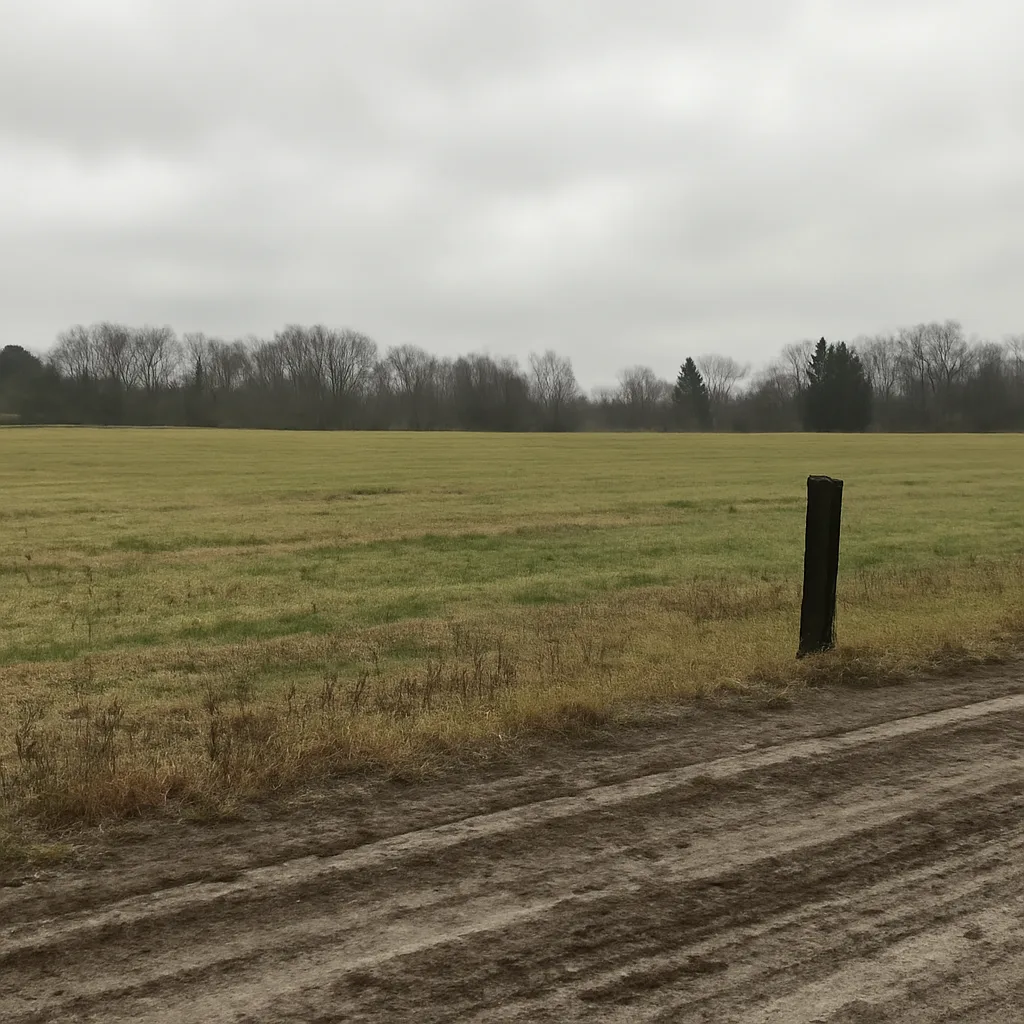 Rural acreage with open grassland and conifer forest in Syracuse, New York