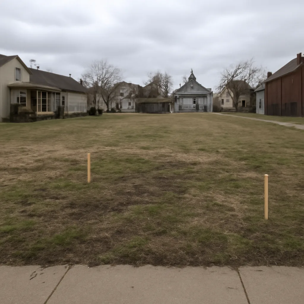 Cleared vacant residential lot for sale in Buffalo, New York